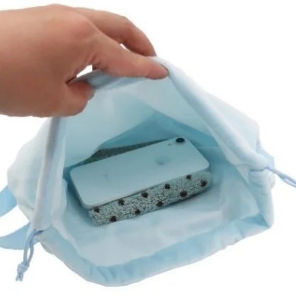 San-x Sumikko gurashi Large Plush Pouch Drawstring Pouch Lizard Crossbody Bag - Picture 8 of 14